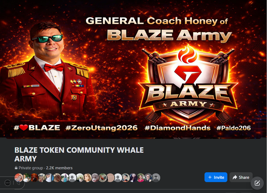 BLZ Token Army Facebook Group